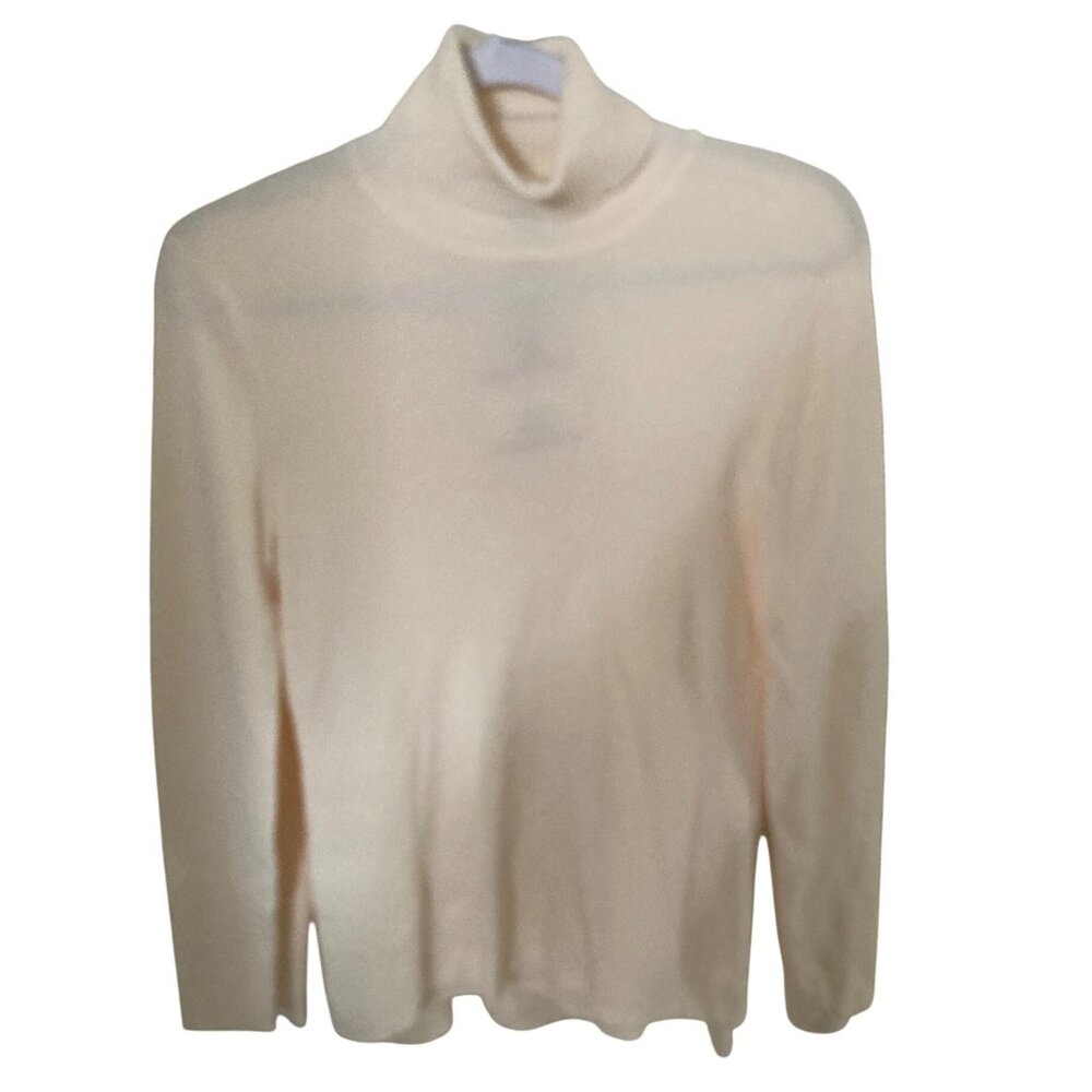 ANNE KLEIN WOMENS TURTLENECK LONG-SLEEVE ANNE WHITE Varies NWT